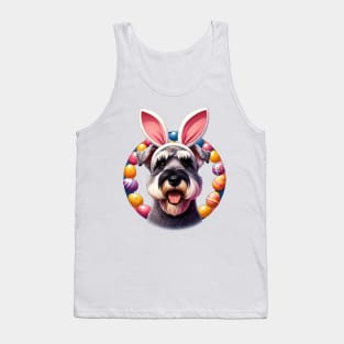 Cesky Terrier with Bunny Ears Celebrates Easter Joy Tank Top